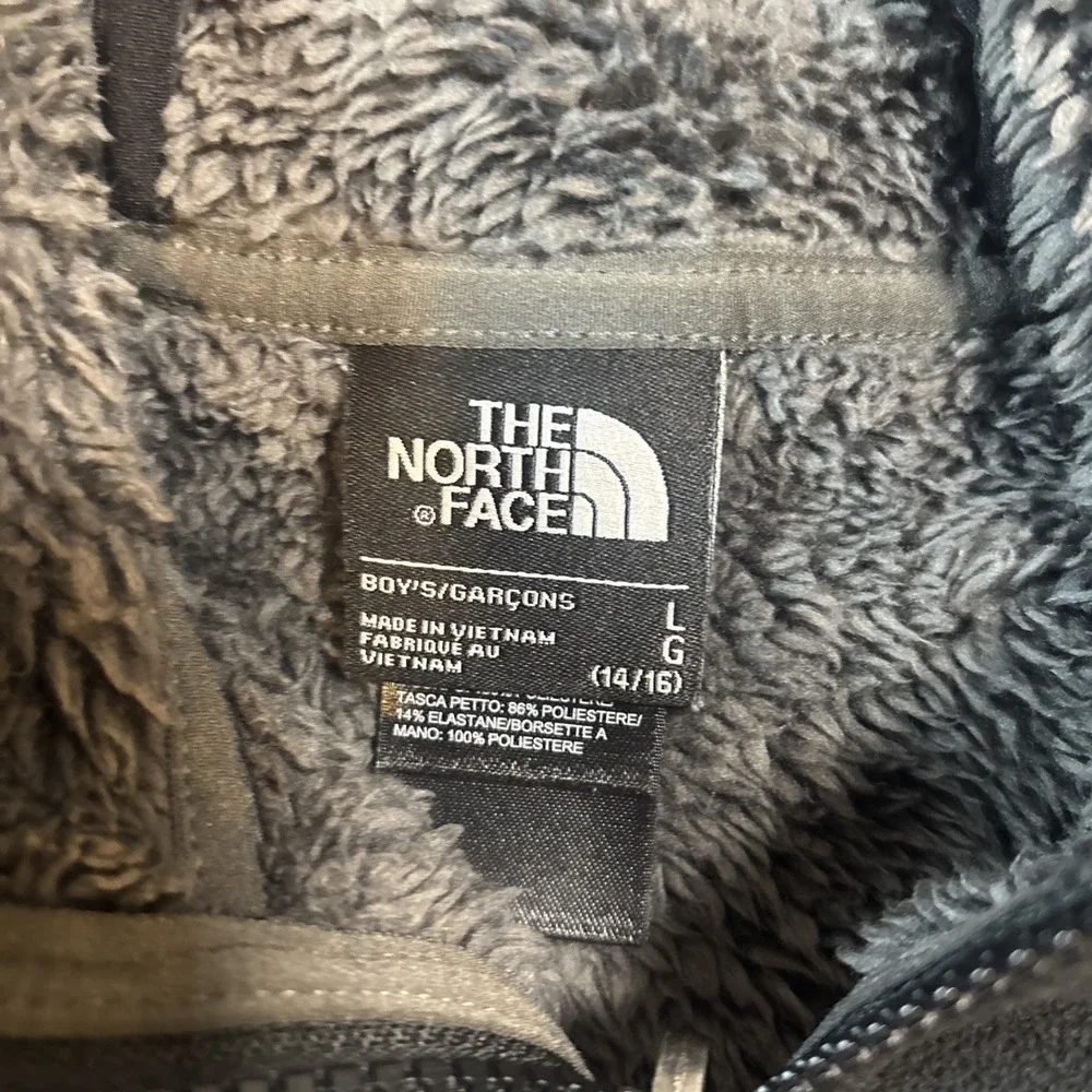 The North Face Boys Chimborazo Full Zip Hooded Fleece Jacket Size L